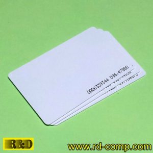 บัตรแตะสีขาว RFID 125KHz แบบบาง รุ่น CLI-T08 (แพ็ค 3 ใบ)