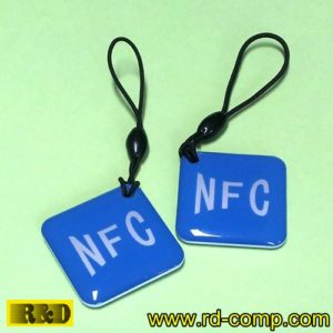 พวงกุญแจอีพ็อกซี RFID/NFC แบบ MIFARE Classic ขนาด 1K รุ่น TKMS-NFCB (แพ็ค 3 ชิ้น)