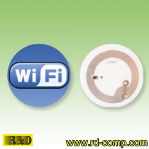 สติกเกอร์กลม NFC Type 1 ลายโลโก้ WiFi รุ่น TS1C-WiFi