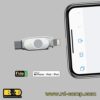 กุญแจความปลอดภัยพอร์ต Lightning และ USB-C สำหรับ iPhone, iPad และ Android รุ่น iePass FIDO (FCi/K44) - Image 7